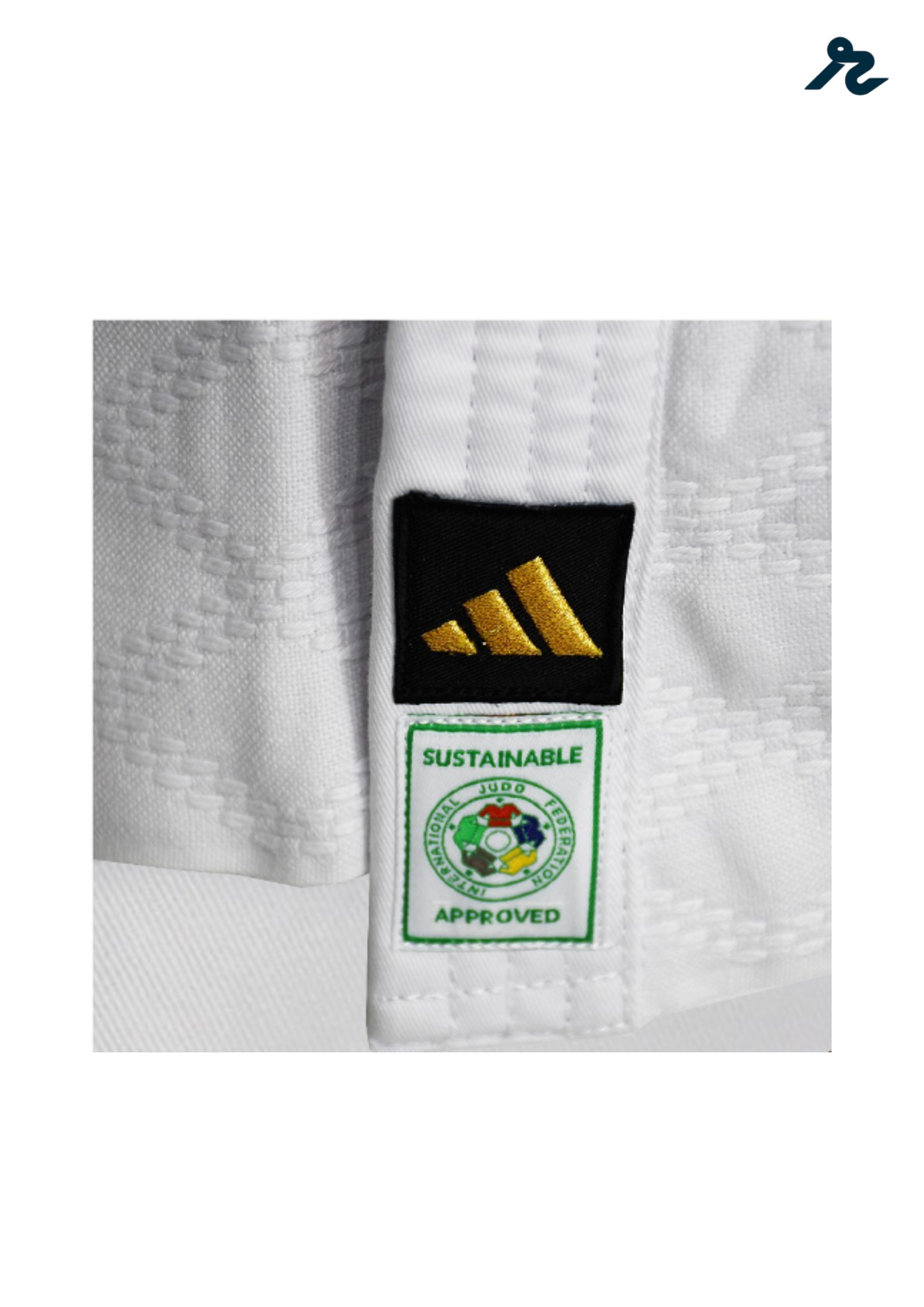 Judogi Adidas Champion III Primegreen Slim Fit IJF Blanco | Competición