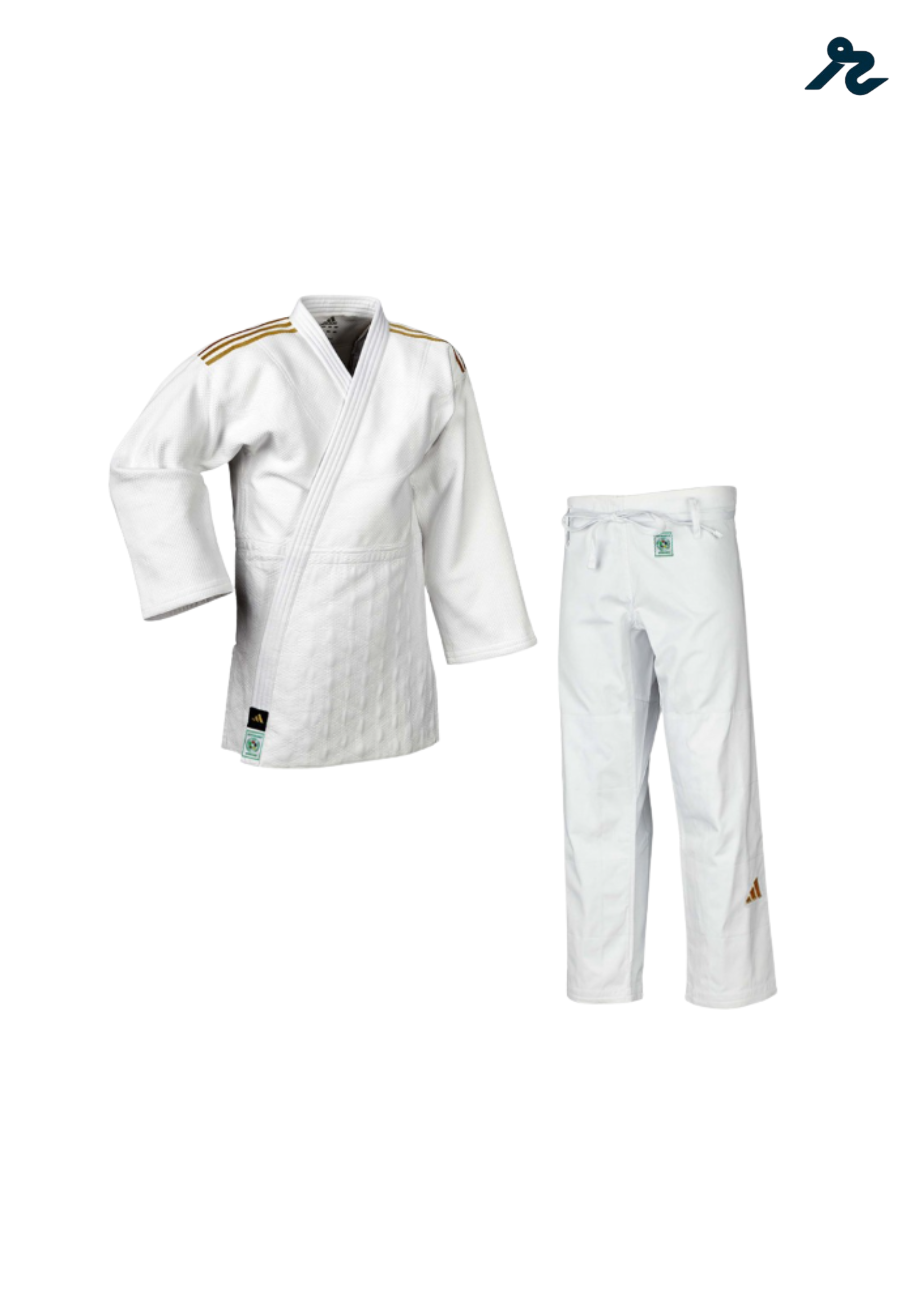 Judogi Adidas Champion III Primegreen Slim Fit IJF Blanco | Competición