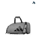 Bolsa Mochila Adidas 2 en 1 Gris Negro | Bolsa Deportiva Gimnasio MMA Boxeo
