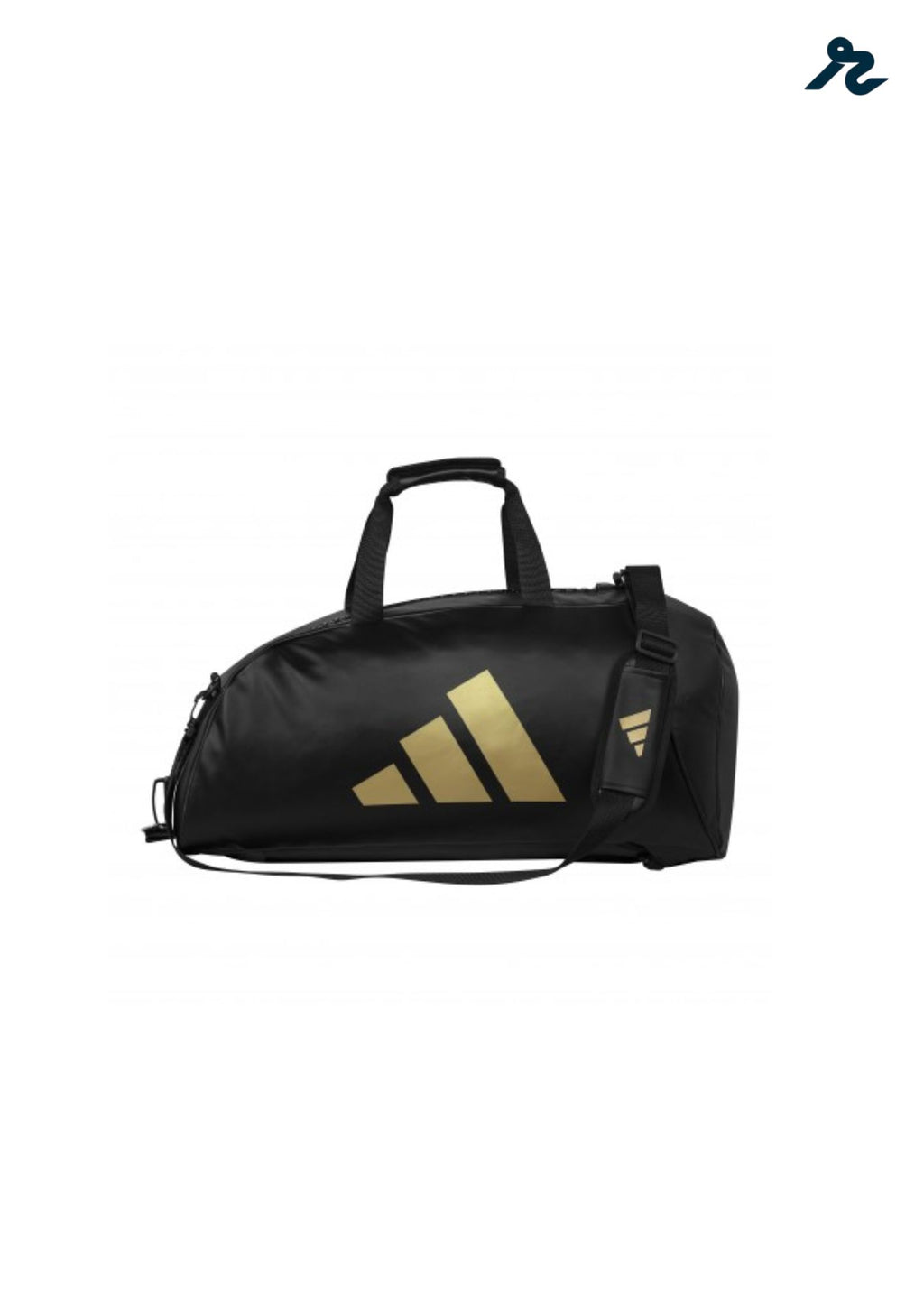 Bolsa Mochila Adidas 2 en 1 Negro Dorado | Bolsa Deportiva Gimnasio MMA Boxeo