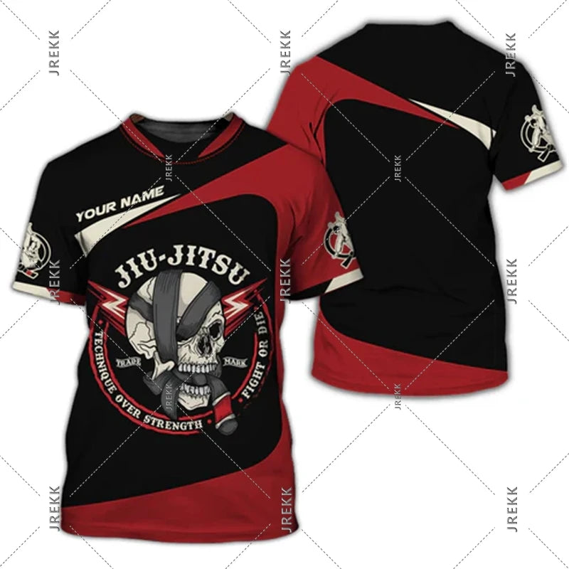 Camiseta Judo y Jiu-Jitsu | Estampado 3D | Ropa Deportiva Artes Marciales