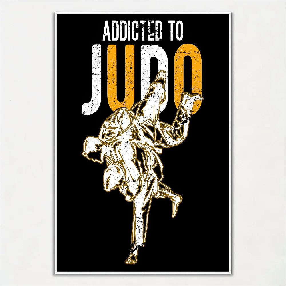 Póster Decorativo Judo | Arte Japonés para Sala, Dormitorio, Bar y Gym