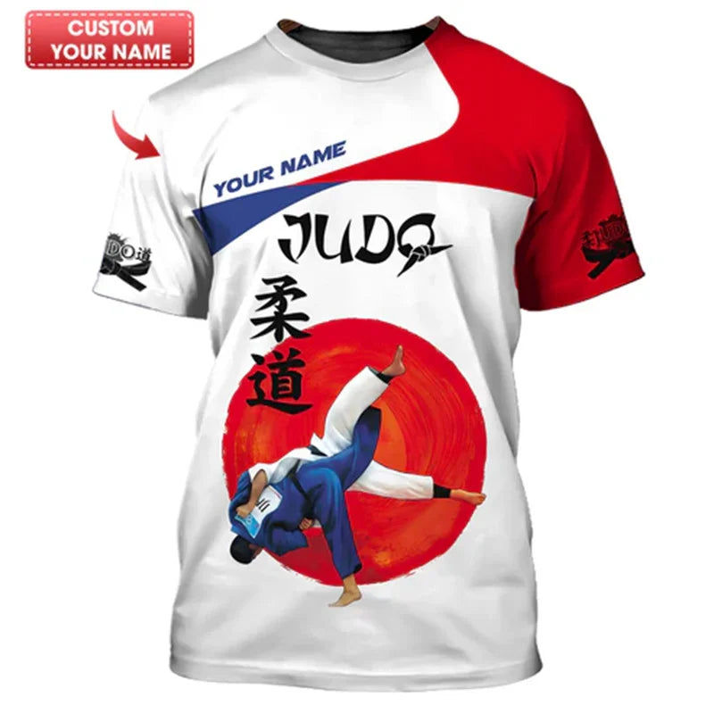 Camiseta Judo y Jiu-Jitsu | Estampado 3D | Ropa Deportiva Artes Marciales