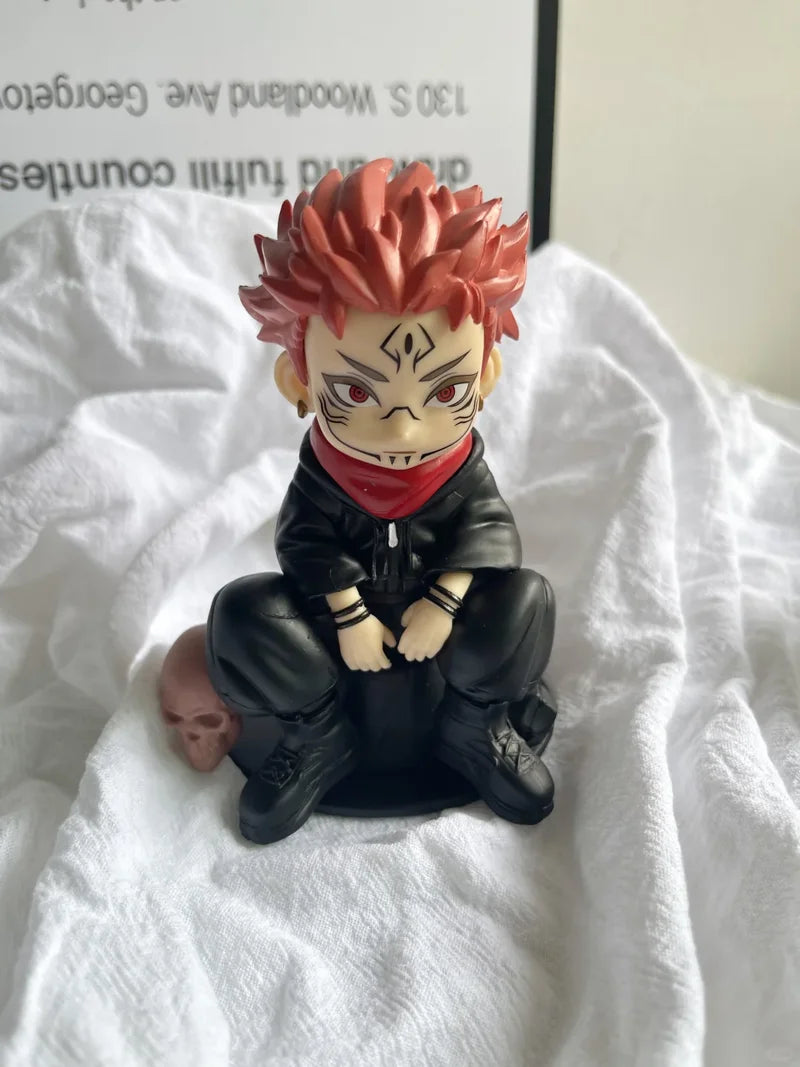 Figuras Coleccionables Jujutsu Kaisen | Gojo & Yuji Versión Chibi | Adorno Anime Escritorio