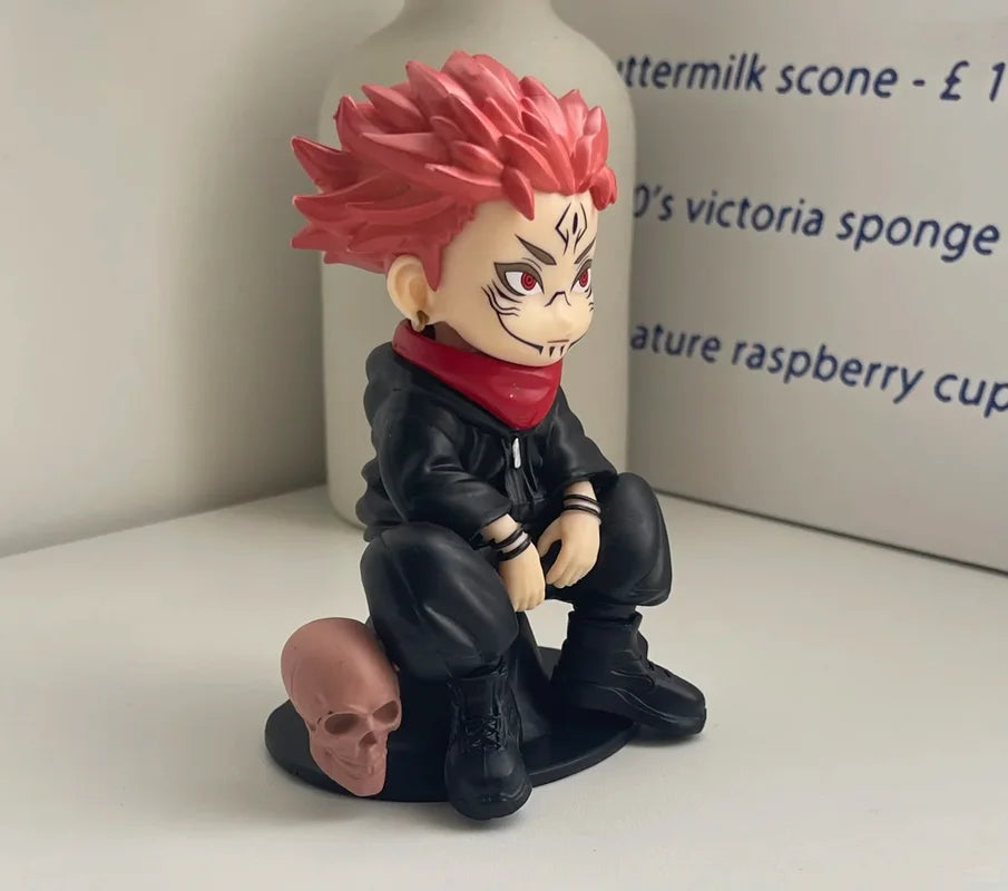 Figuras Coleccionables Jujutsu Kaisen | Gojo & Yuji Versión Chibi | Adorno Anime Escritorio