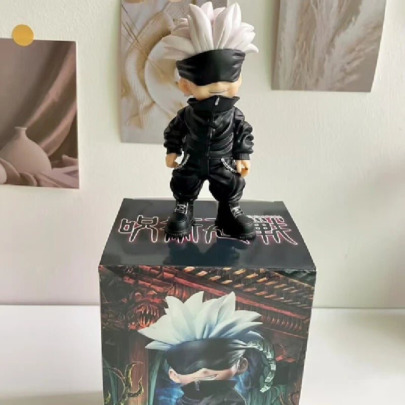 Figuras Coleccionables Jujutsu Kaisen | Gojo & Yuji Versión Chibi | Adorno Anime Escritorio