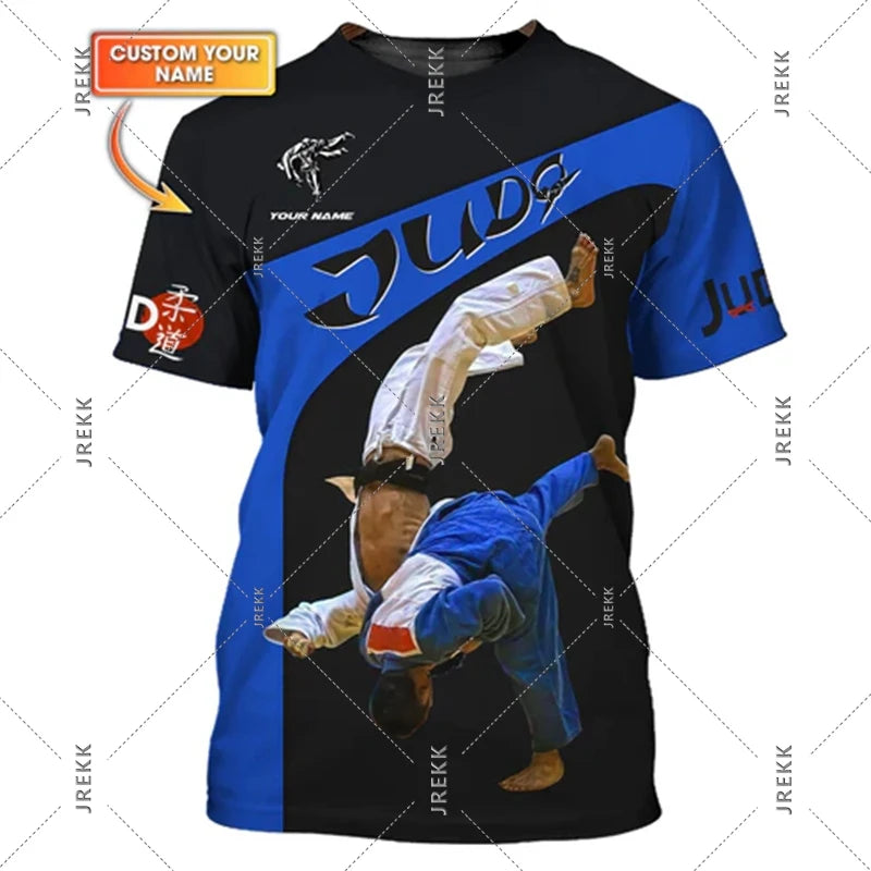 Camiseta Judo y Jiu-Jitsu | Estampado 3D | Ropa Deportiva Artes Marciales