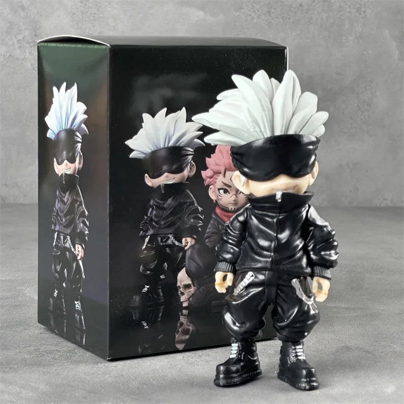 Figuras Coleccionables Jujutsu Kaisen | Gojo & Yuji Versión Chibi | Adorno Anime Escritorio