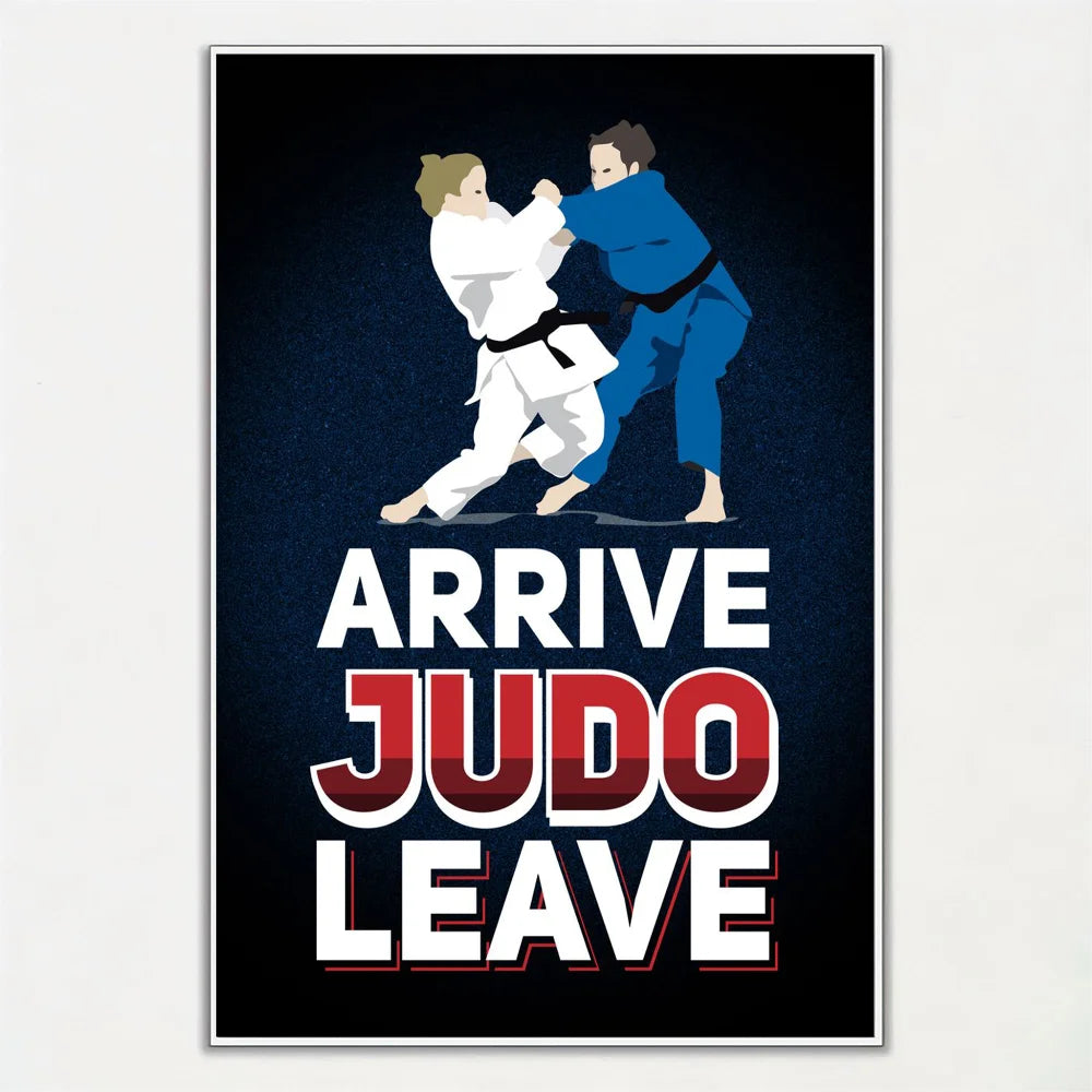 Póster Decorativo Judo | Arte Japonés para Sala, Dormitorio, Bar y Gym