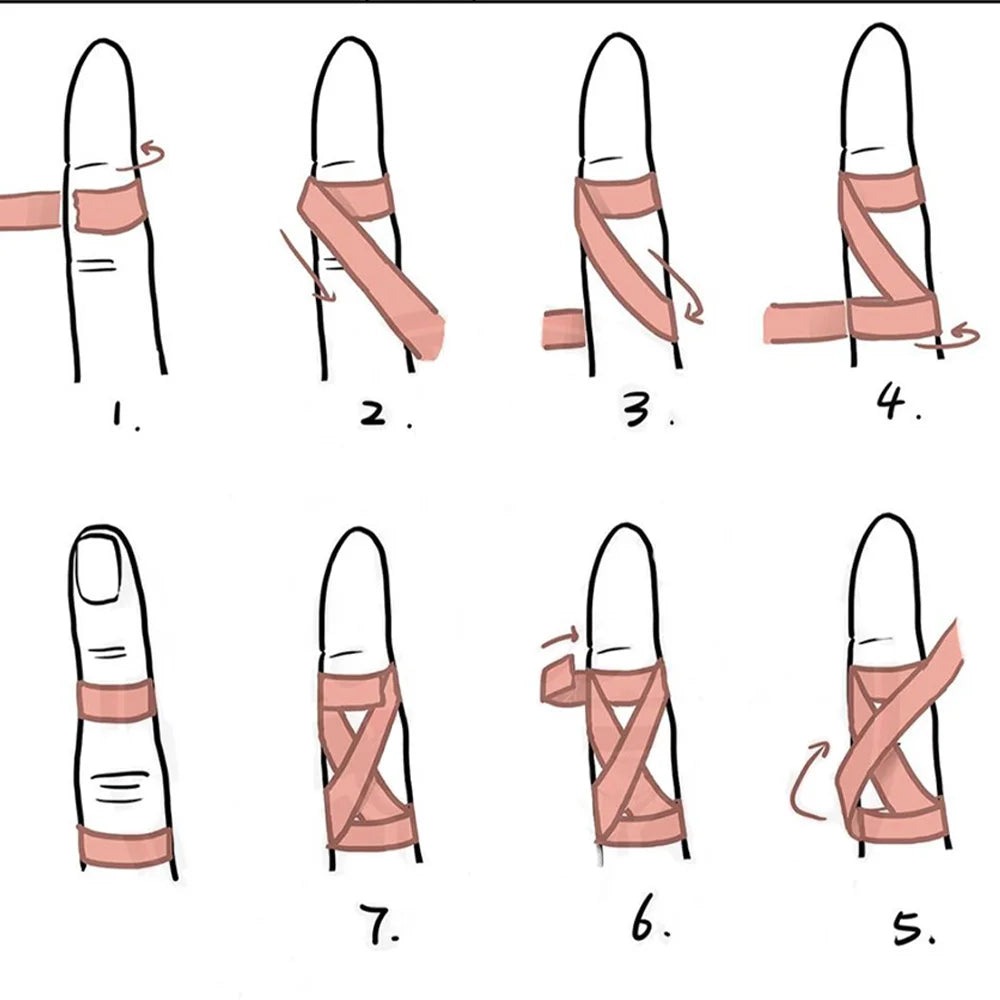 Tape Elástico para Dedos BJJ y Jiu-Jitsu | Vendaje Autoadhesivo para Artes Marciales