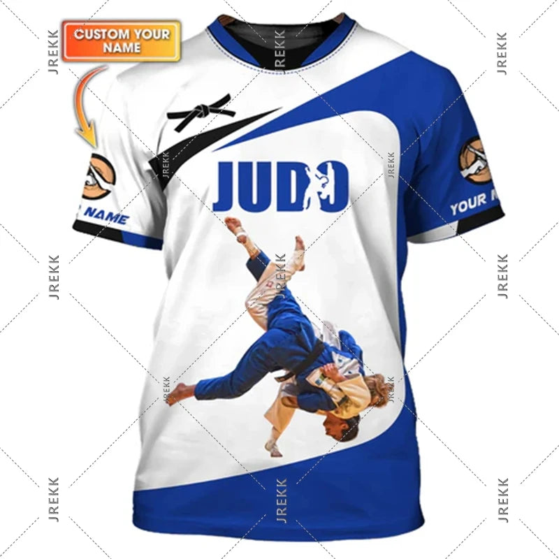 Camiseta Judo y Jiu-Jitsu | Estampado 3D | Ropa Deportiva Artes Marciales