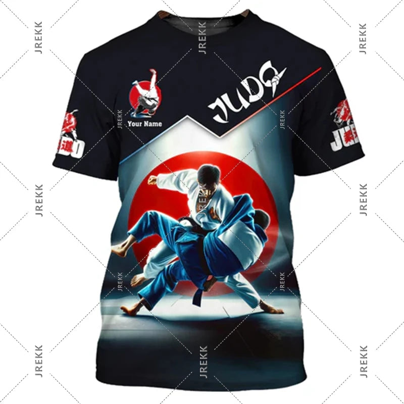 Camiseta Judo y Jiu-Jitsu | Estampado 3D | Ropa Deportiva Artes Marciales