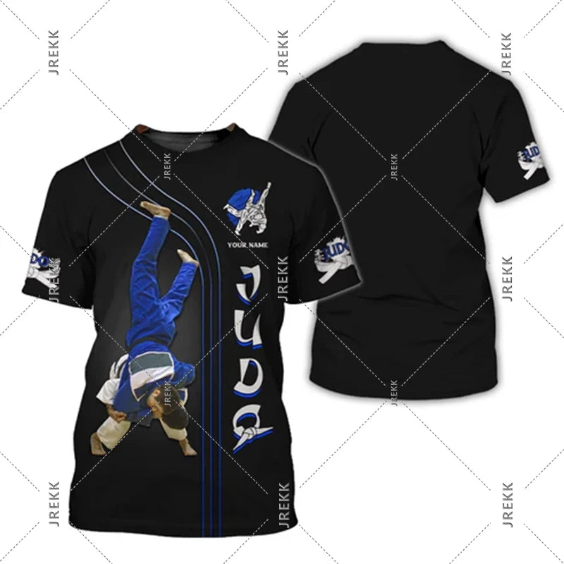 Camiseta Judo y Jiu-Jitsu | Estampado 3D | Ropa Deportiva Artes Marciales