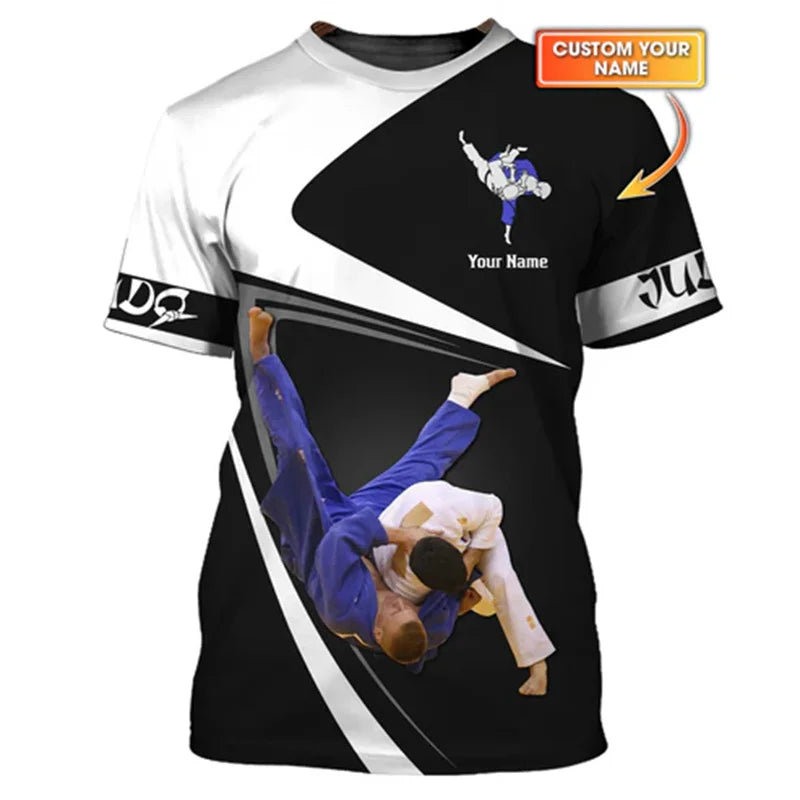 Camiseta Judo y Jiu-Jitsu | Estampado 3D | Ropa Deportiva Artes Marciales