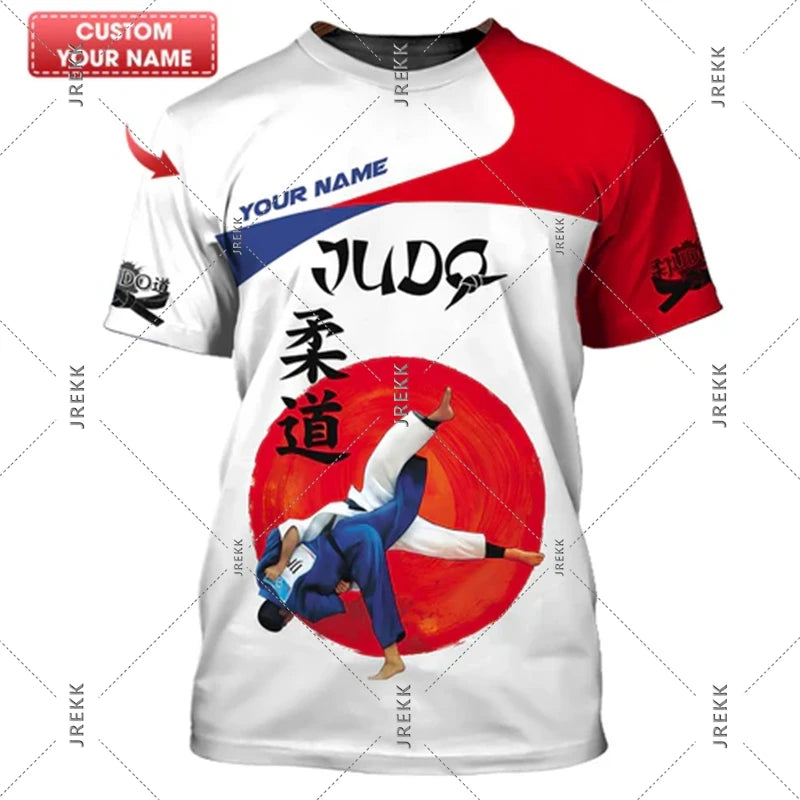 Camiseta Judo y Jiu-Jitsu | Estampado 3D | Ropa Deportiva Artes Marciales