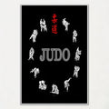 Póster Decorativo Judo | Arte Japonés para Sala, Dormitorio, Bar y Gym