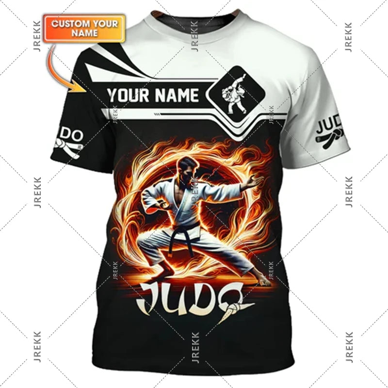 Camiseta Judo y Jiu-Jitsu | Estampado 3D | Ropa Deportiva Artes Marciales