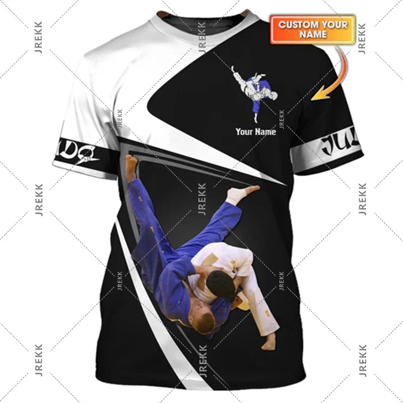 Camiseta Judo y Jiu-Jitsu | Estampado 3D | Ropa Deportiva Artes Marciales