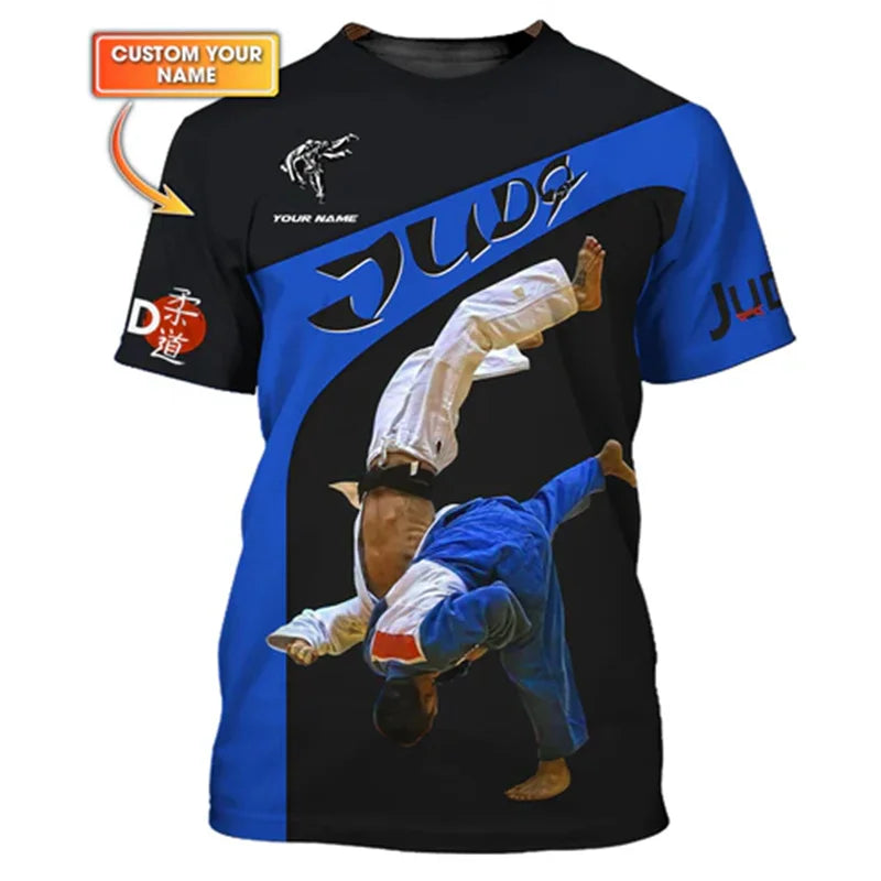 Camiseta Judo y Jiu-Jitsu | Estampado 3D | Ropa Deportiva Artes Marciales