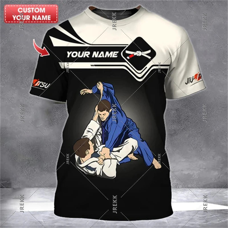 Camiseta Judo y Jiu-Jitsu | Estampado 3D | Ropa Deportiva Artes Marciales