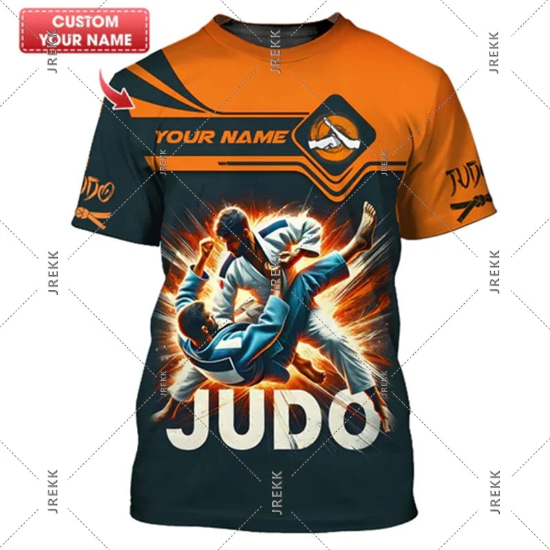 Camiseta Judo y Jiu-Jitsu | Estampado 3D | Ropa Deportiva Artes Marciales