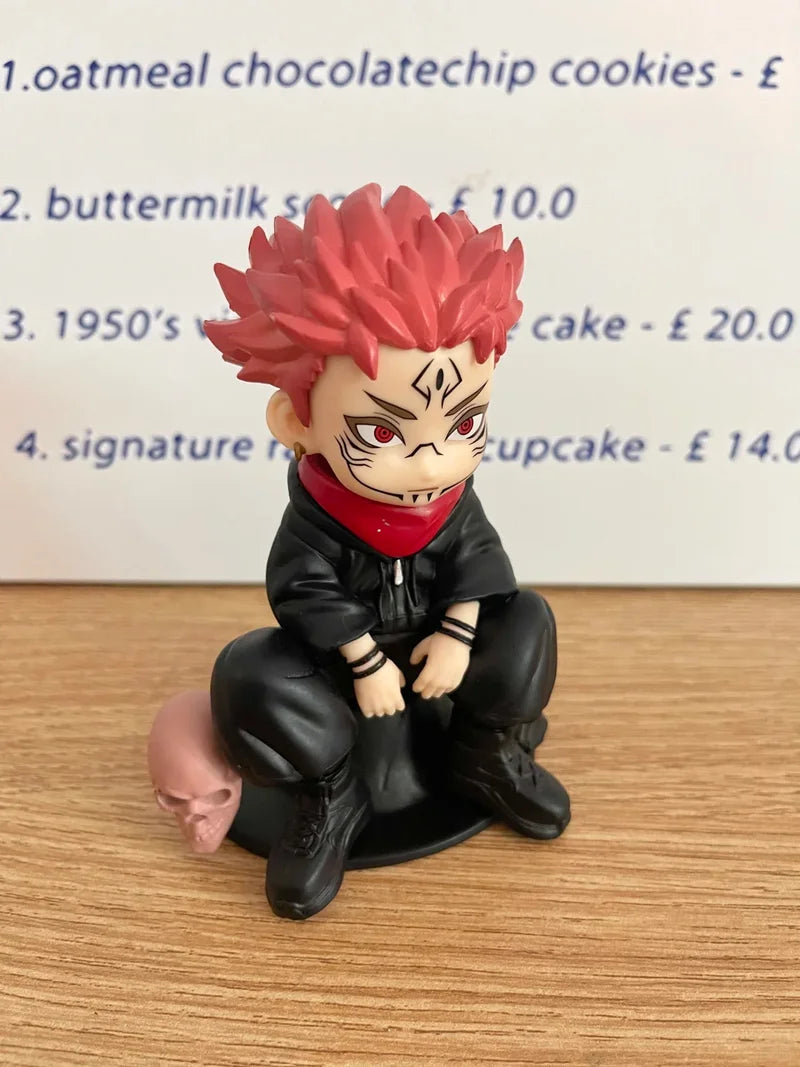 Figuras Coleccionables Jujutsu Kaisen | Gojo & Yuji Versión Chibi | Adorno Anime Escritorio