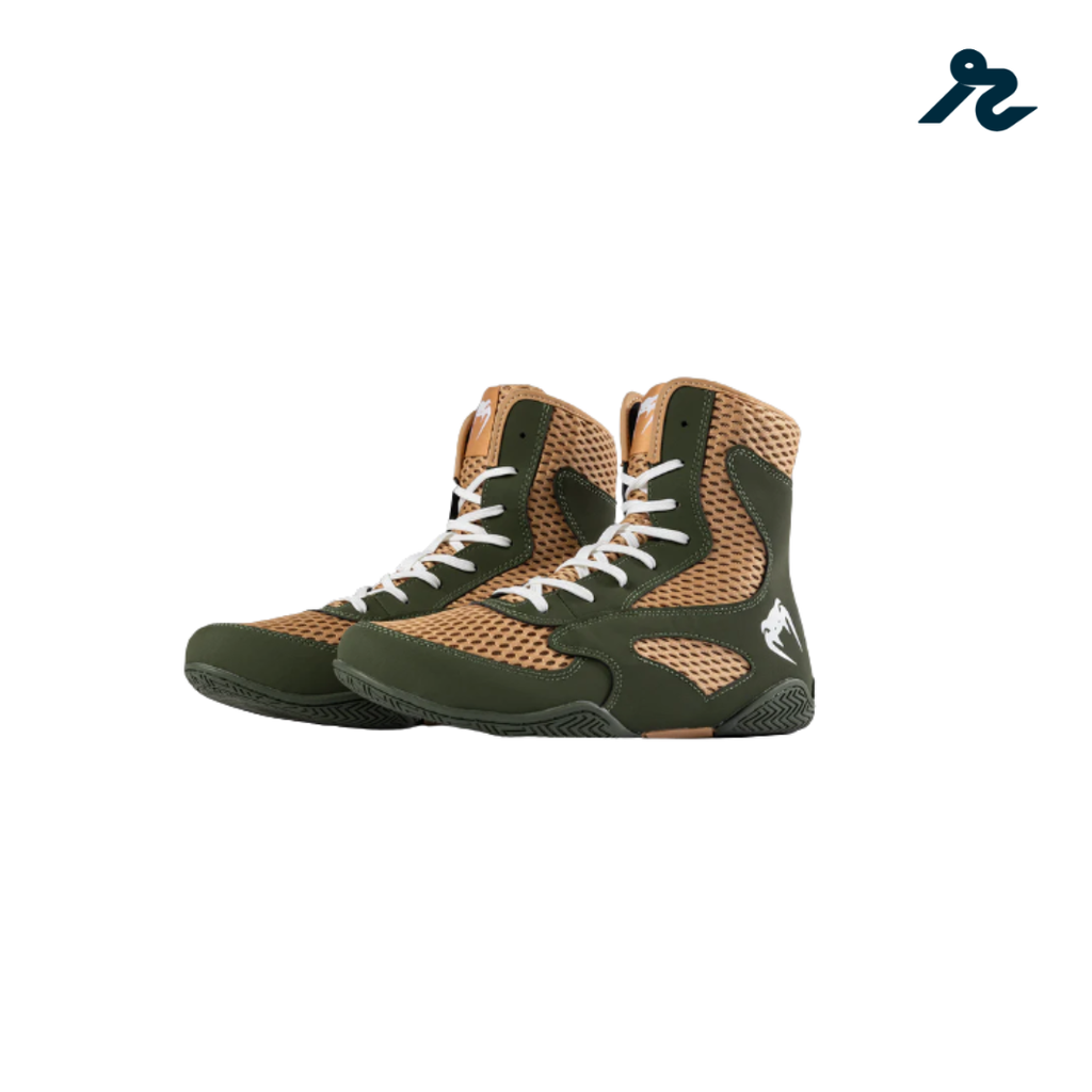 Zapatillas de Boxeo Venum Contender Verde Militar Arena | Ligeras y Estables | Entrenamiento y Competición