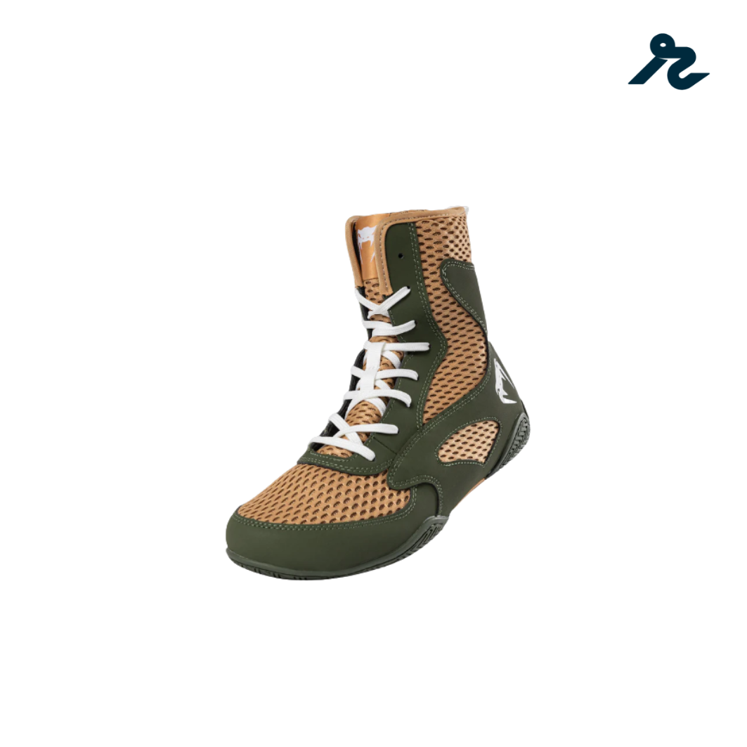 Zapatillas de Boxeo Venum Contender Verde Militar Arena | Ligeras y Estables | Entrenamiento y Competición